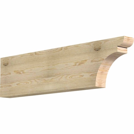 Ekena Millwork Yorktown Rough Sawn Rafter Tail, Douglas Fir, 4"W x 12"H x 48"L RFT04X12X48YOR00RDF